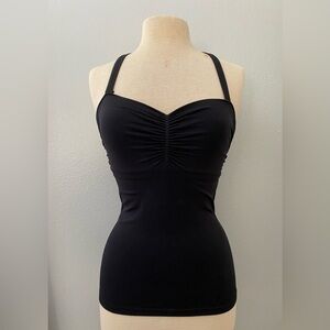 NWT CACHE Sexy Black Stretch Knit Tank Top, Shirt Sz SM